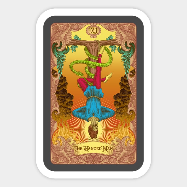 The Hanged Man Sticker by WAYOF